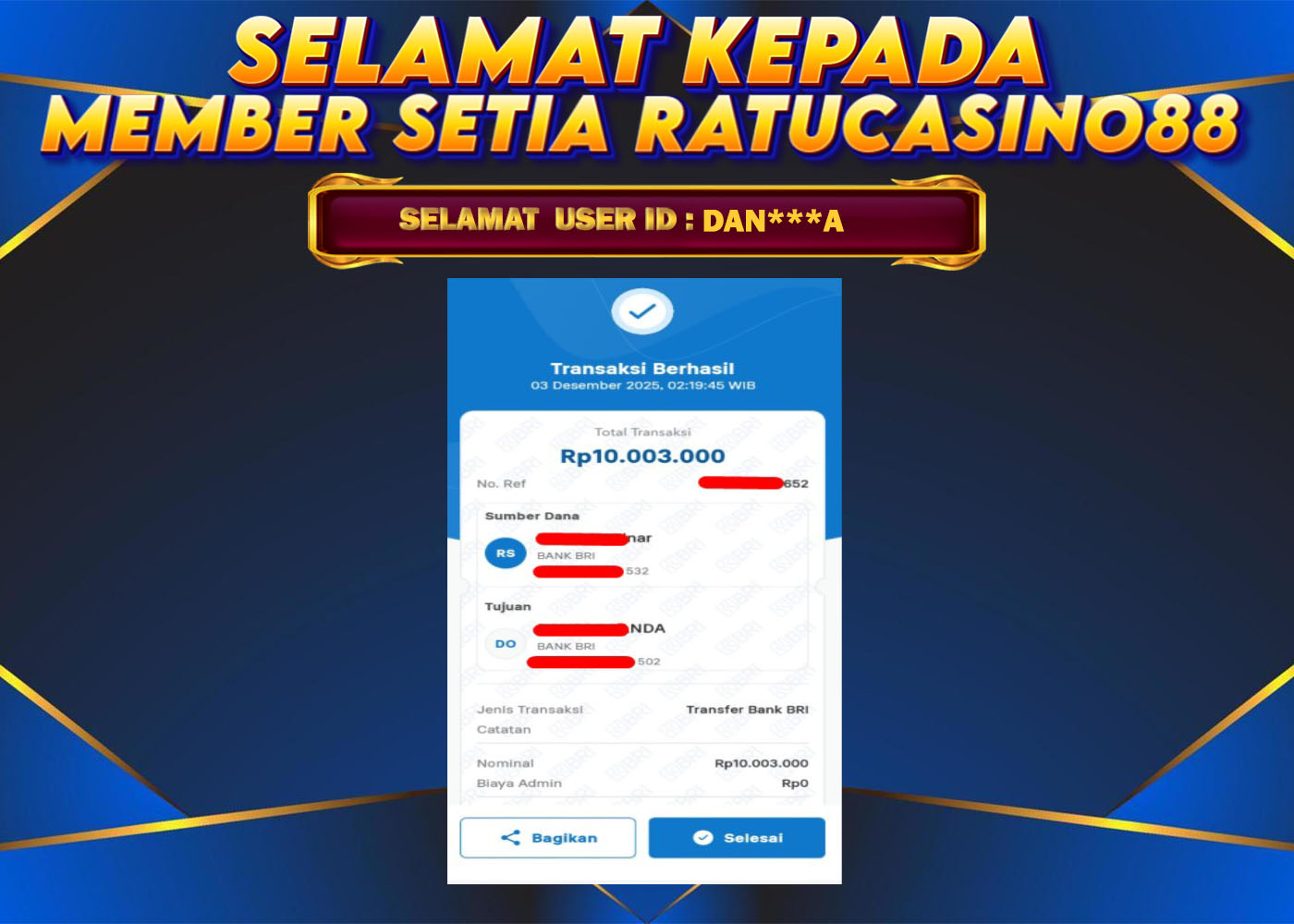 WITHDRAWAL MEMBER 141